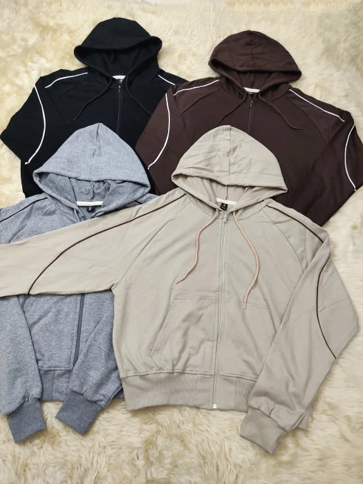 Campera Rústica Peinada con Vivo