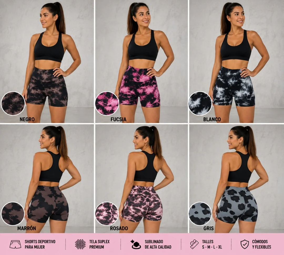 Shorts de Mujer Sublimado - Imagen 1