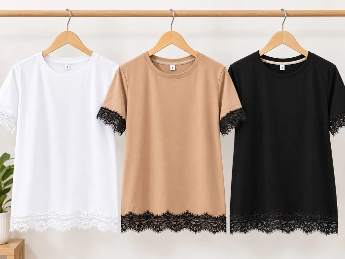 Remera con Puntilla