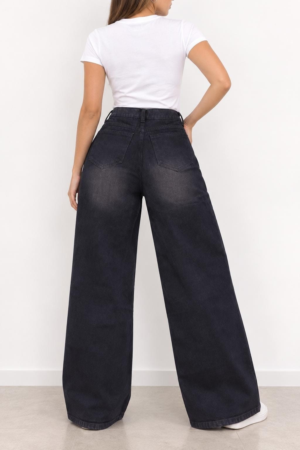 Willde Jeans Negro Bordado - Imagen 3