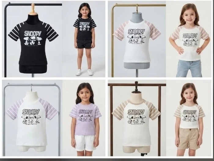 Remera Nena de Morlei Estampado con Estras