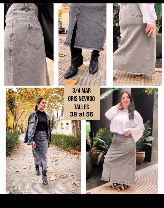 Pollera Gris Nevada