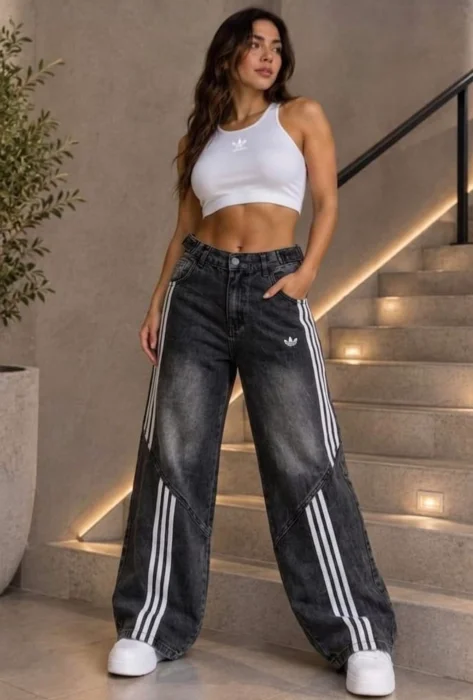 Jeans Dama Adi Bordado