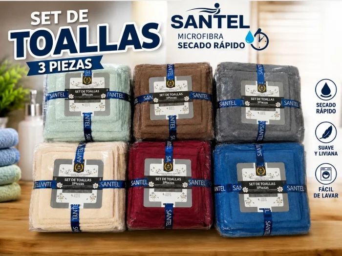 Set de Toallas 3 Piezas