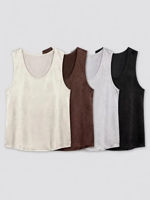 Musculosa Saten Shitake