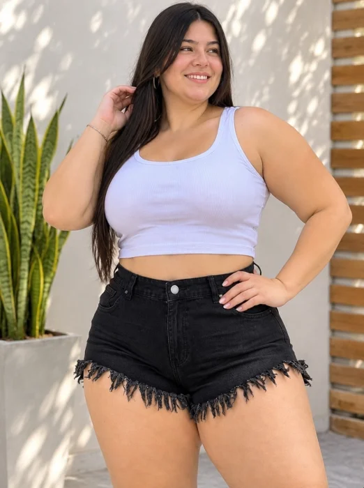 Playero Short Jean Talles Especiales