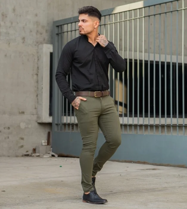 Pantalones Corte Chino