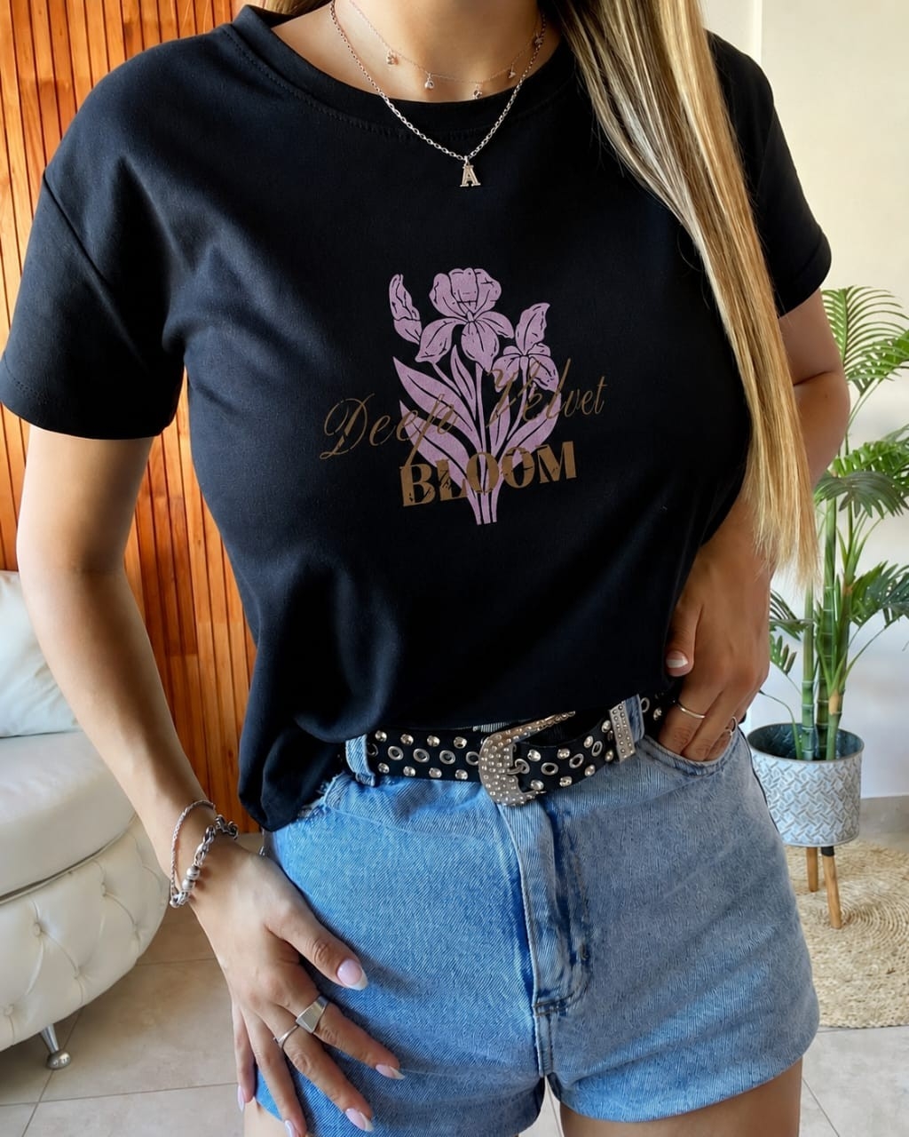 Remera Glitter "bloom" - Imagen 3