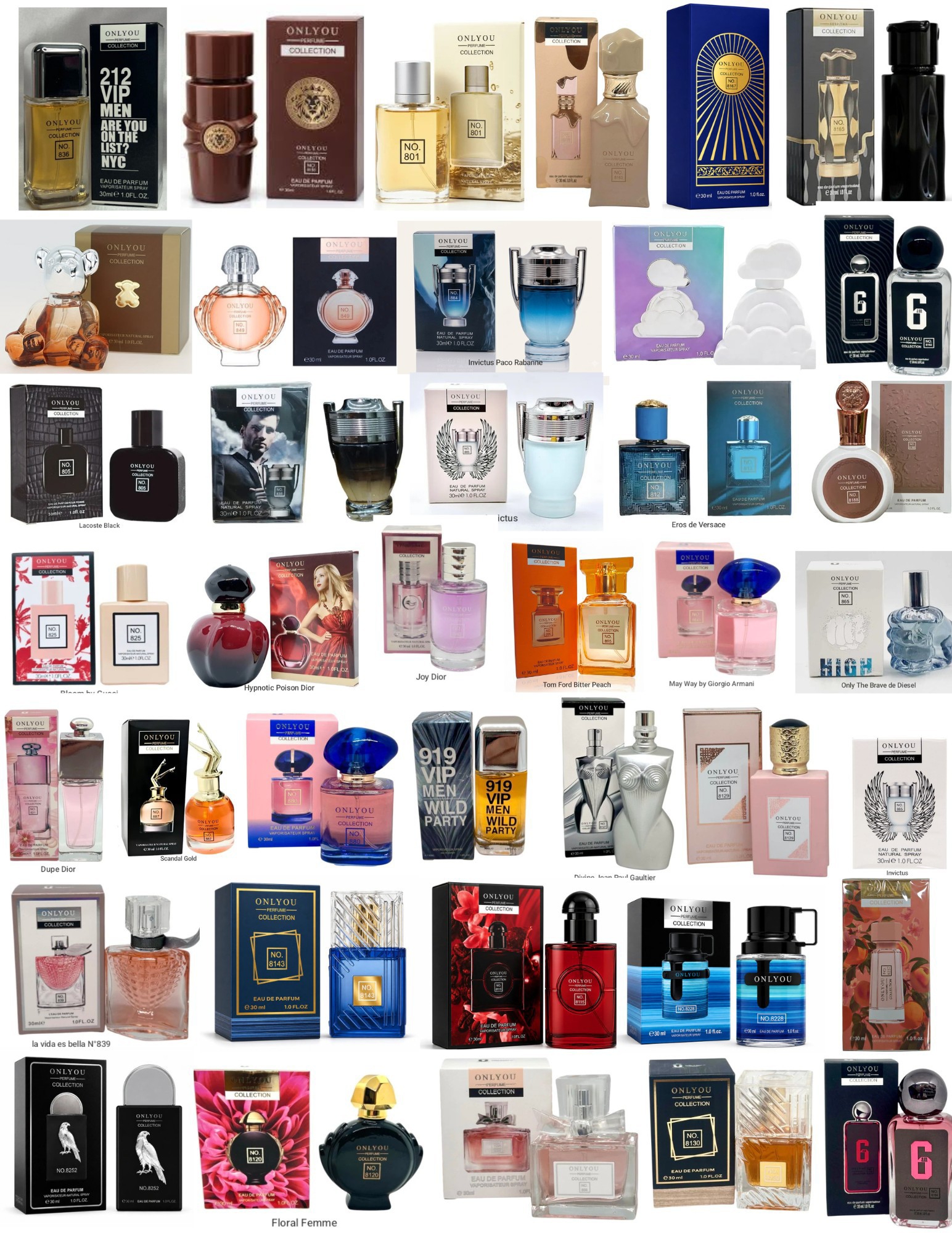 Perfumes Mini Onlyou Colección - Imagen 2