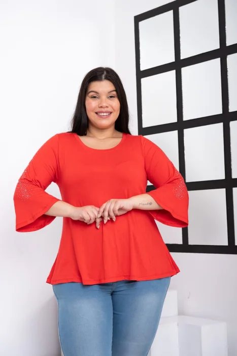 Remera Modal Viscosa Manga 3/4