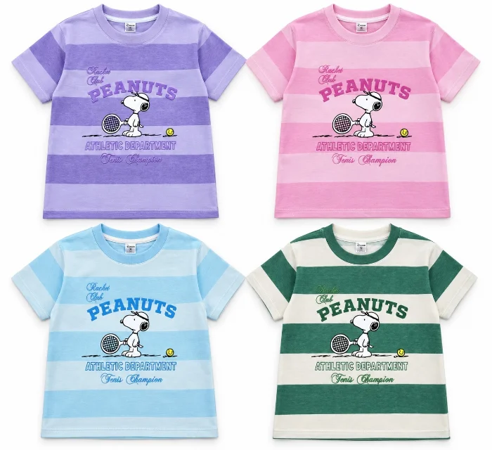Remera Rayada Snoopy (unisex)