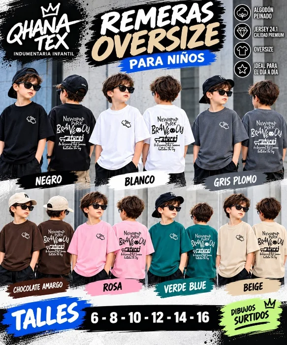 Remeras Oversize Algodón Peinado