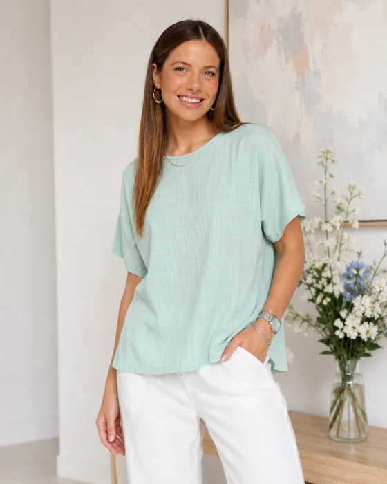 Blusa Lino Olivia
