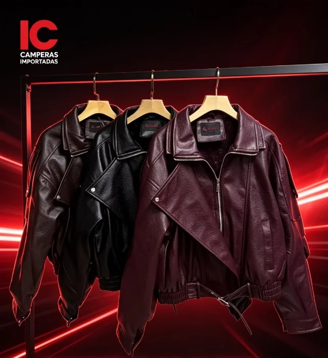 Bomber Eco Cuero con Corderito