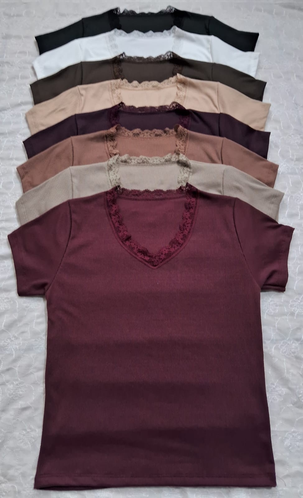 Camiseta C/ V Puntilla - Imagen 3