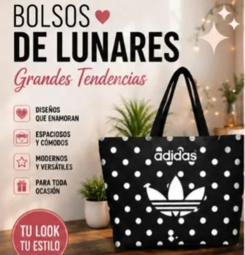 Bolso Lunares Impermeable Mujer Adid