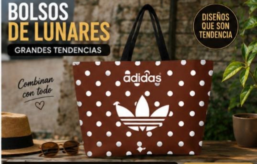 Bolso Lunares Impermeable Mujer Adid - Imagen 5