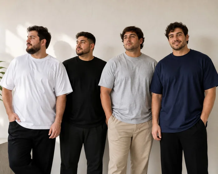Remeras Talles Especiales de Algodon Peinado