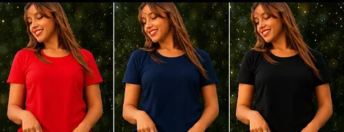 Remeras Algodón Peinado de Mujer