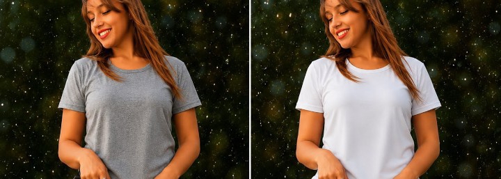 Remeras Algodón Peinado de Mujer - Imagen 2