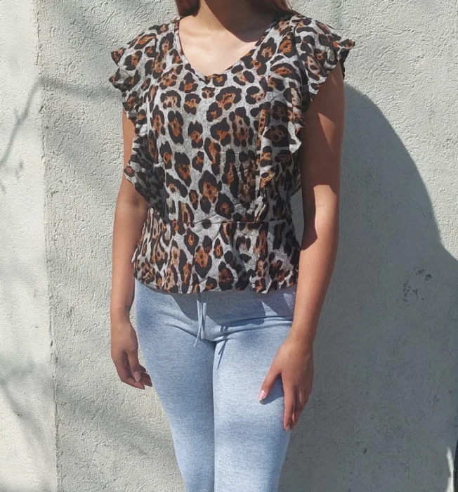 Blusa Animal Print de Fibrana