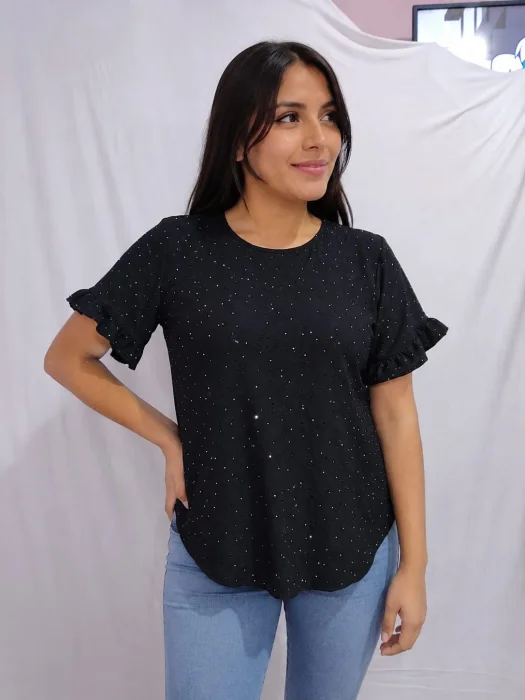 Blusas de Broderie con Strass