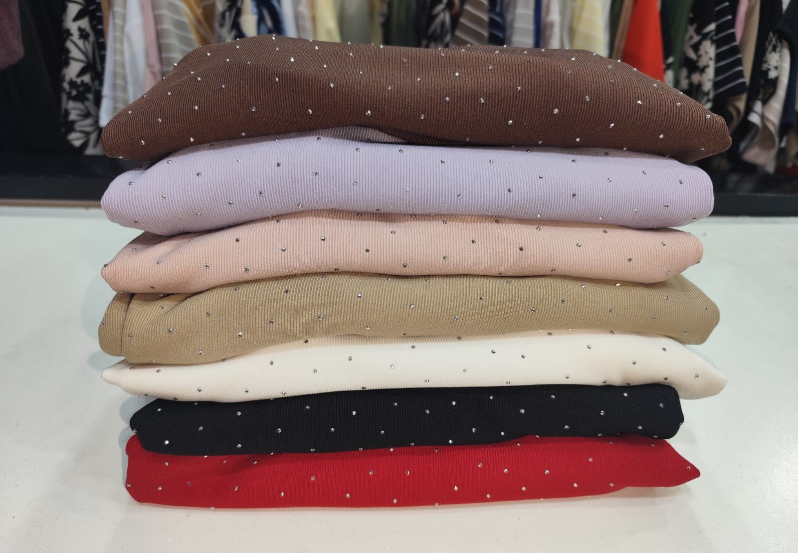 Remeras Manga Princesa de Morley con Strass (elastizados ) - Imagen 2