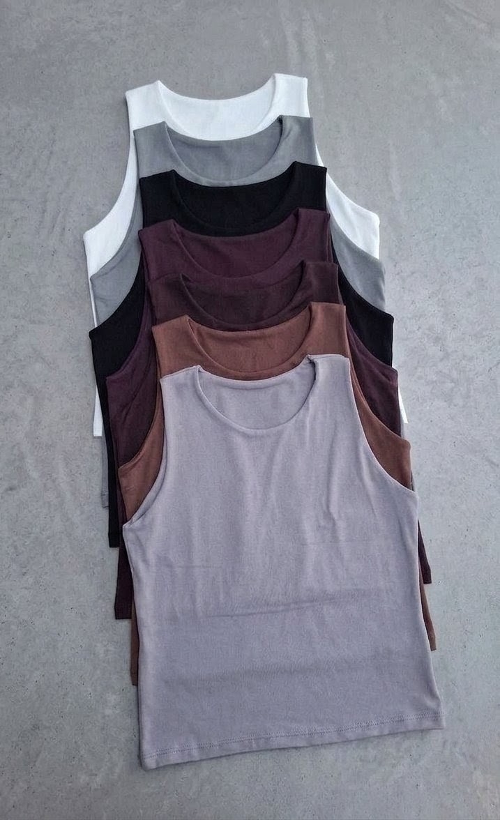 Musculosa Halter Doble Tela - Imagen 4