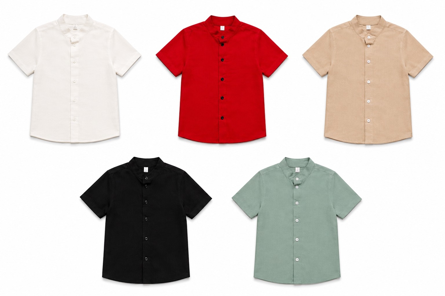 Camisa de Lino Cuello Mao - Imagen 2