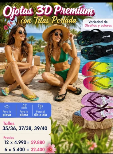 Ojotas 3d Premium