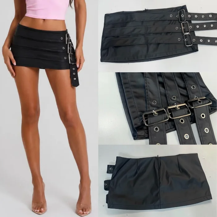 Pollera de 3 Cintos