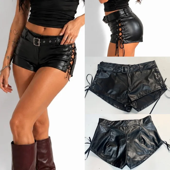 Short Engomado con Cordones