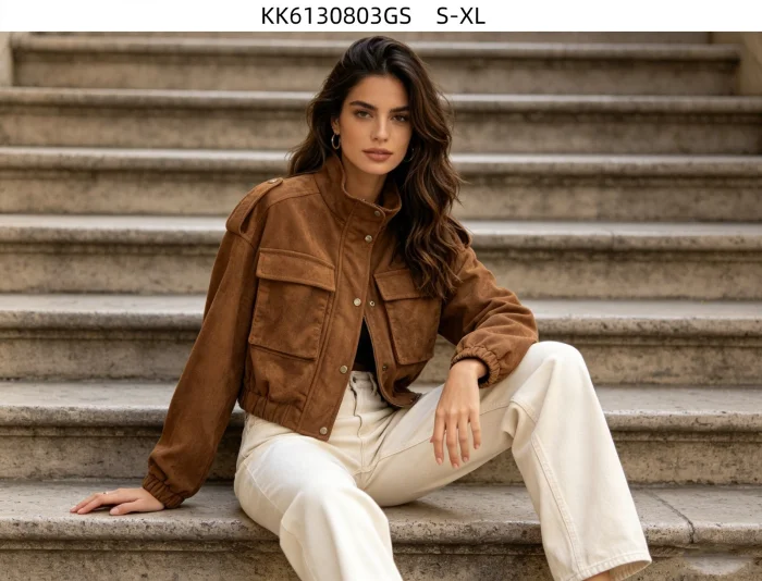 Chaqueta Bomber C/bolsillo  Cargo