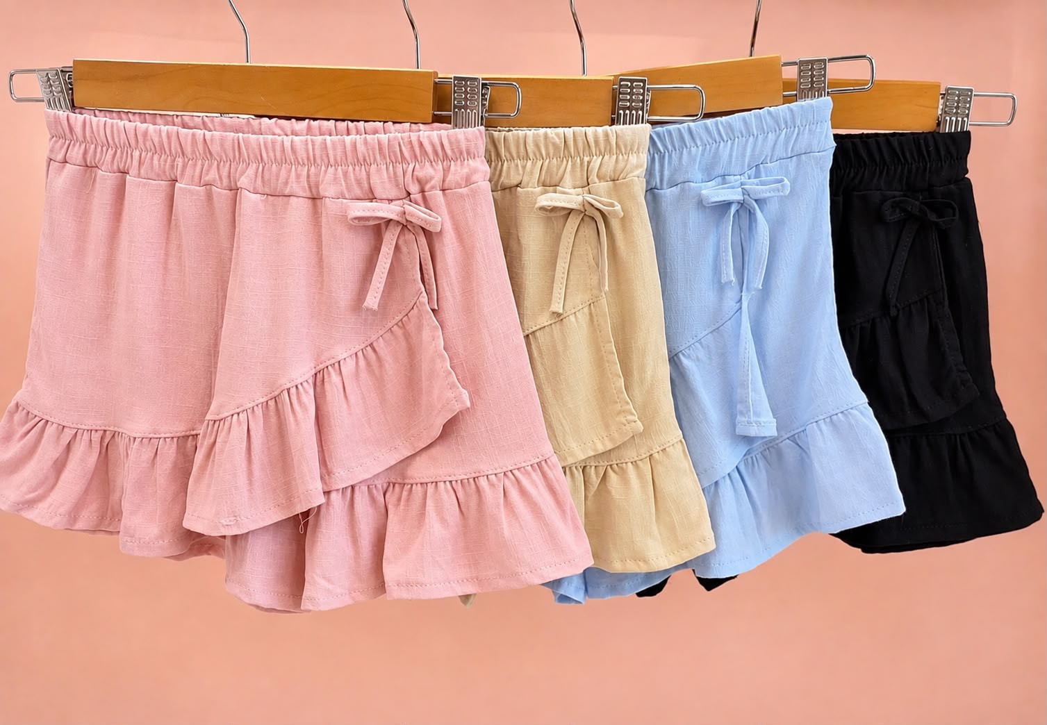 Art 575 : Short Pollera Katy Lino Liso - Imagen 3