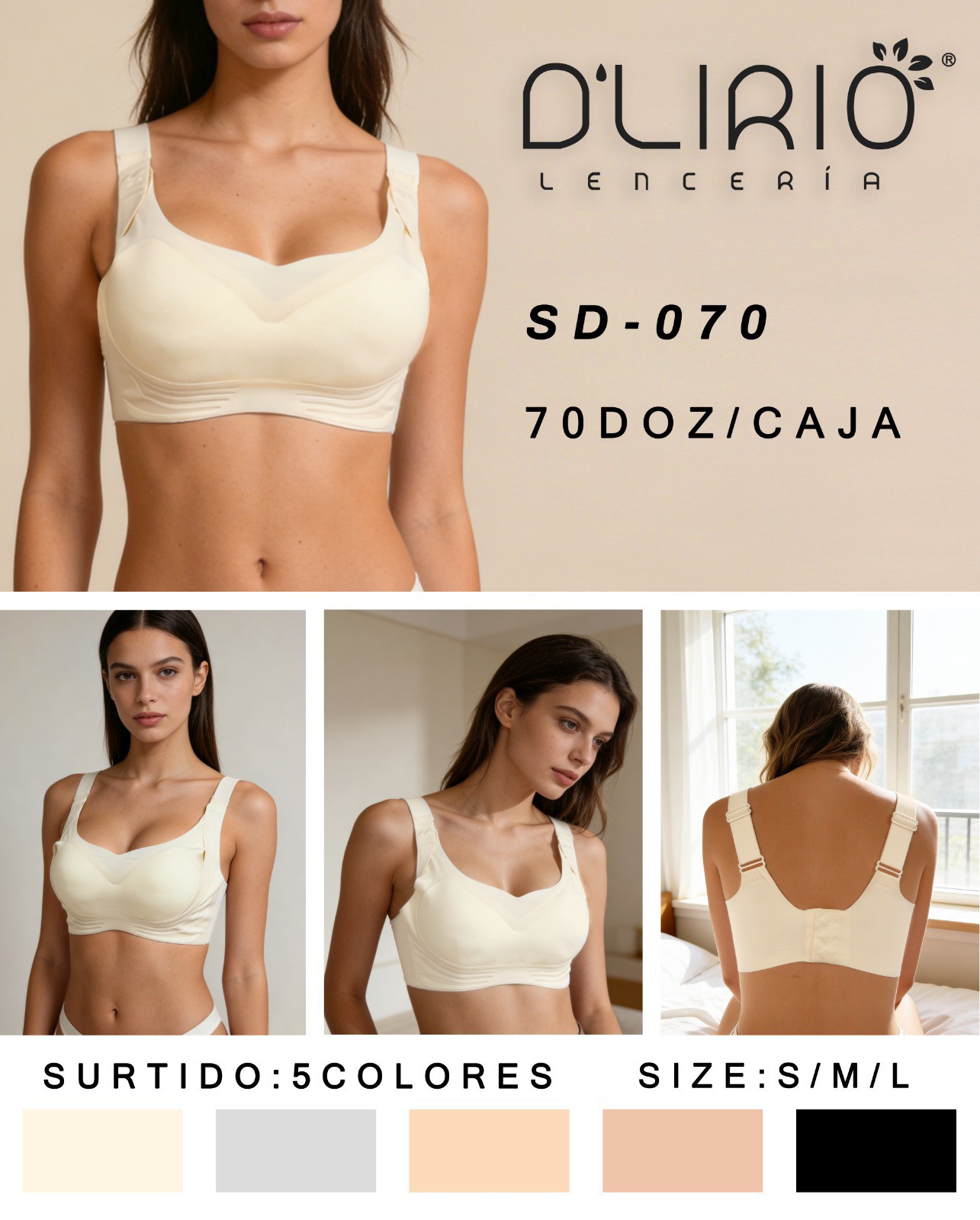 Top Segunda Piel con Bretel y Broche Atrás - Imagen 2