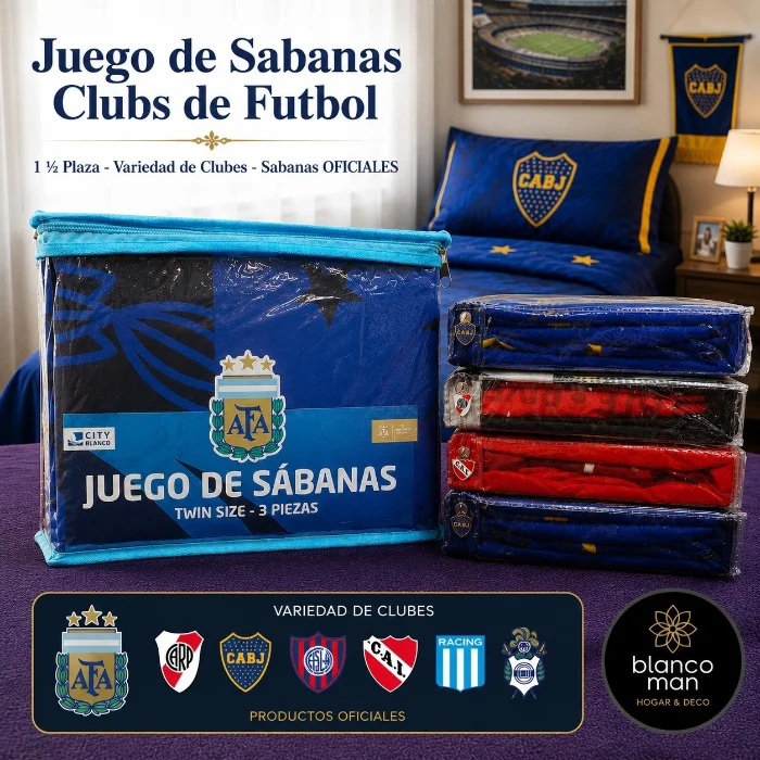 Juego de Sabanas "clubs de Futbol"