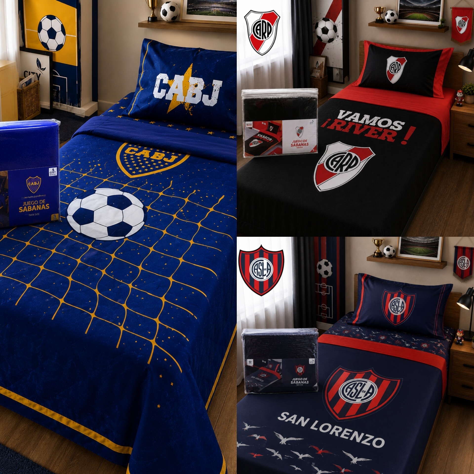 Juego de Sabanas "clubs de Futbol" - Imagen 3