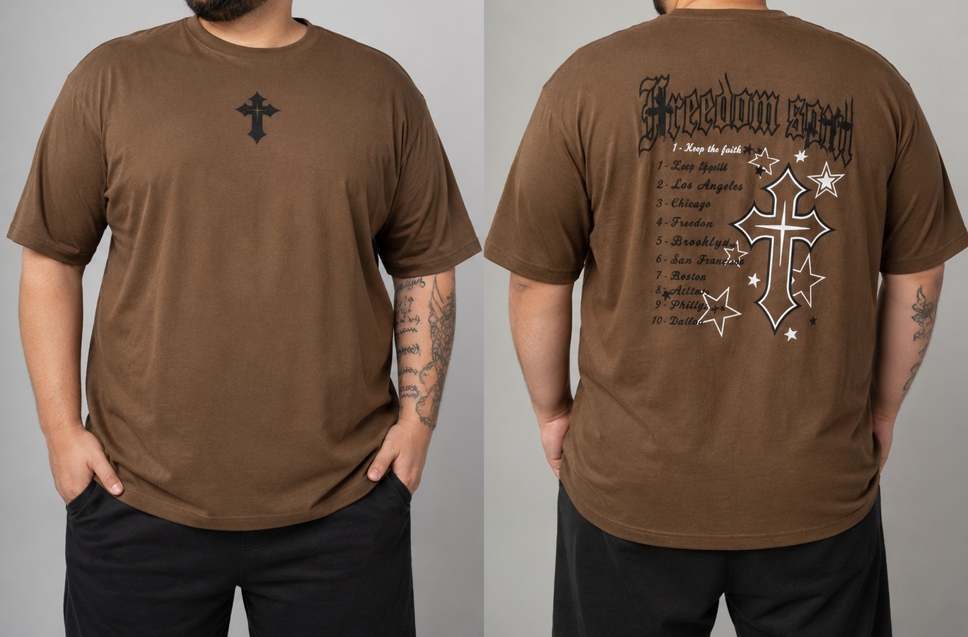 Remeras Overzay Doble Estampados - Imagen 3