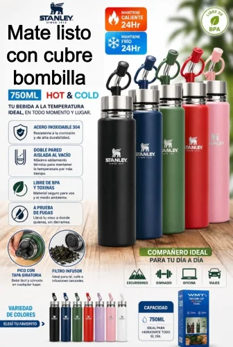 Mate Listo 750ml con Cubre Bombila