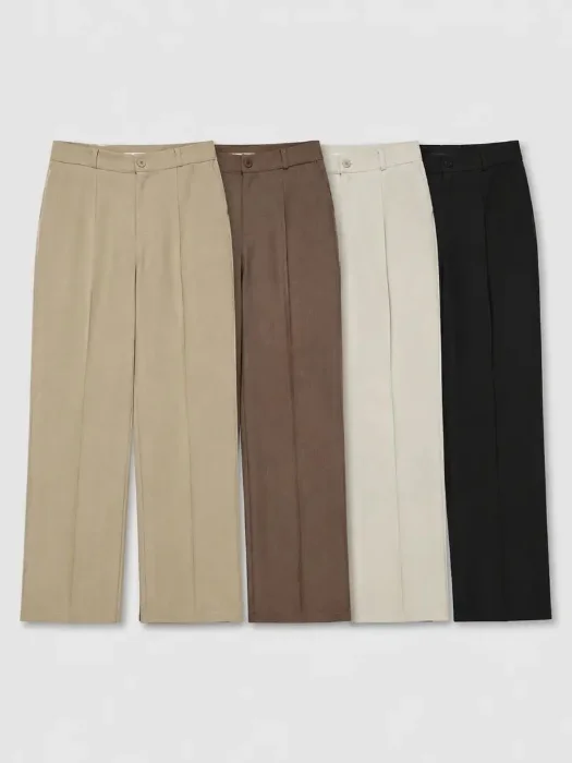 Pantalón Recto con Alforza Sastrero Clair