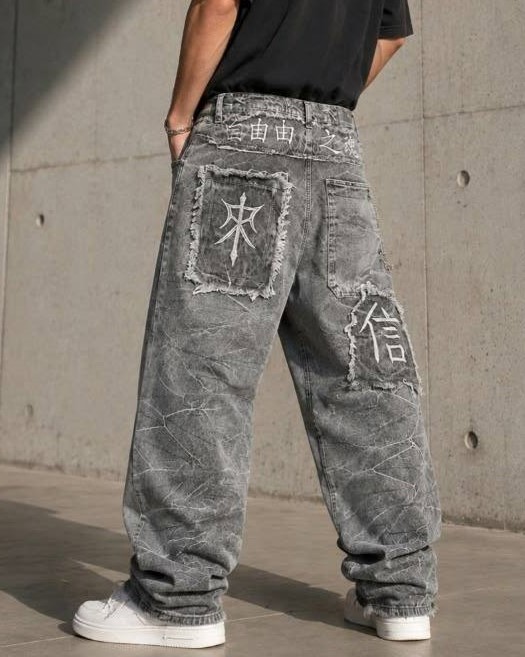 Saavedra  Baggy con Bordados Chinos - gh.jpg