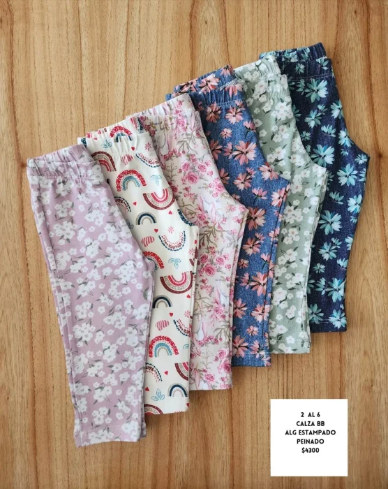 Calza Beba Alg. C/lycra Estampado