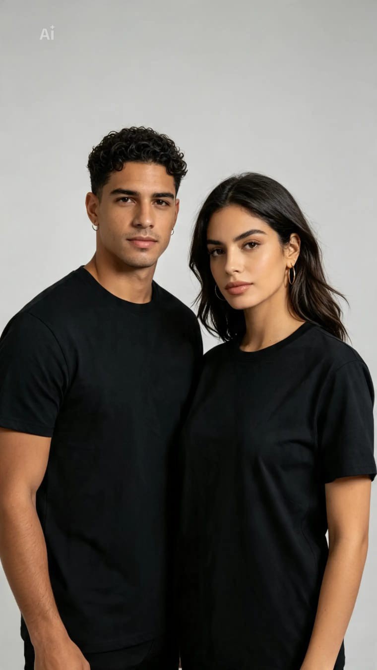 Remera. Lisa. 24.1 Algodon Peinado (unisex) - Imagen 3
