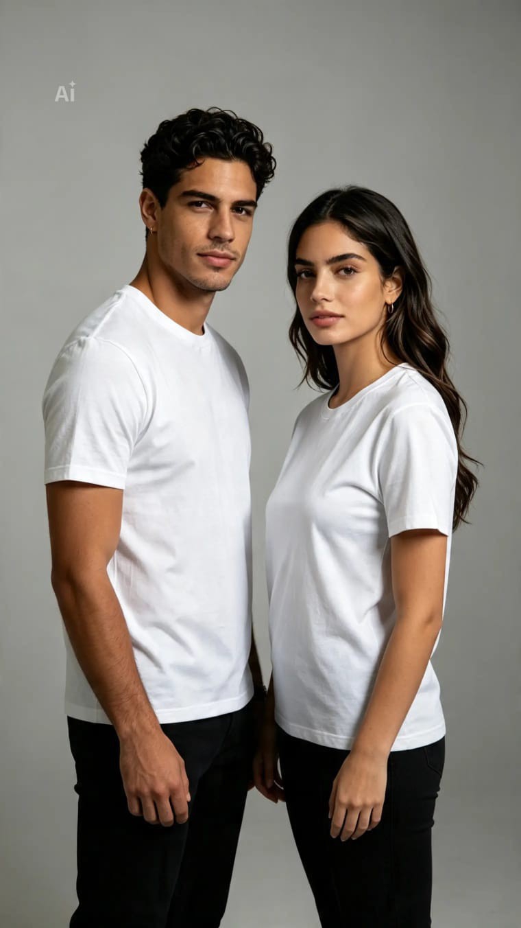 Remera. Lisa. 24.1 Algodon Peinado (unisex) - Imagen 4