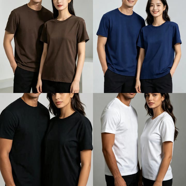 Remera. Lisa. 24.1 Algodon Peinado (unisex) - Imagen 5
