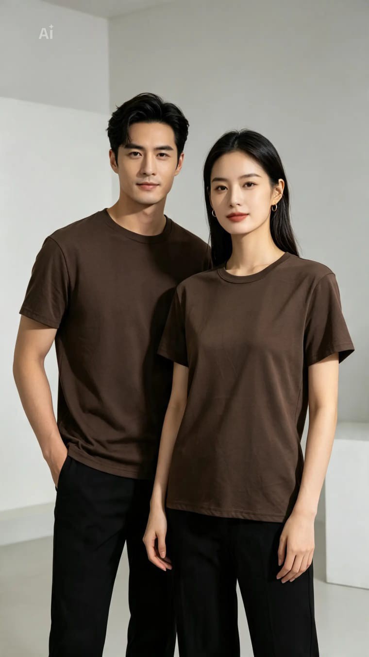 Remera. Lisa. 24.1 Algodon Peinado (unisex) - Imagen 6