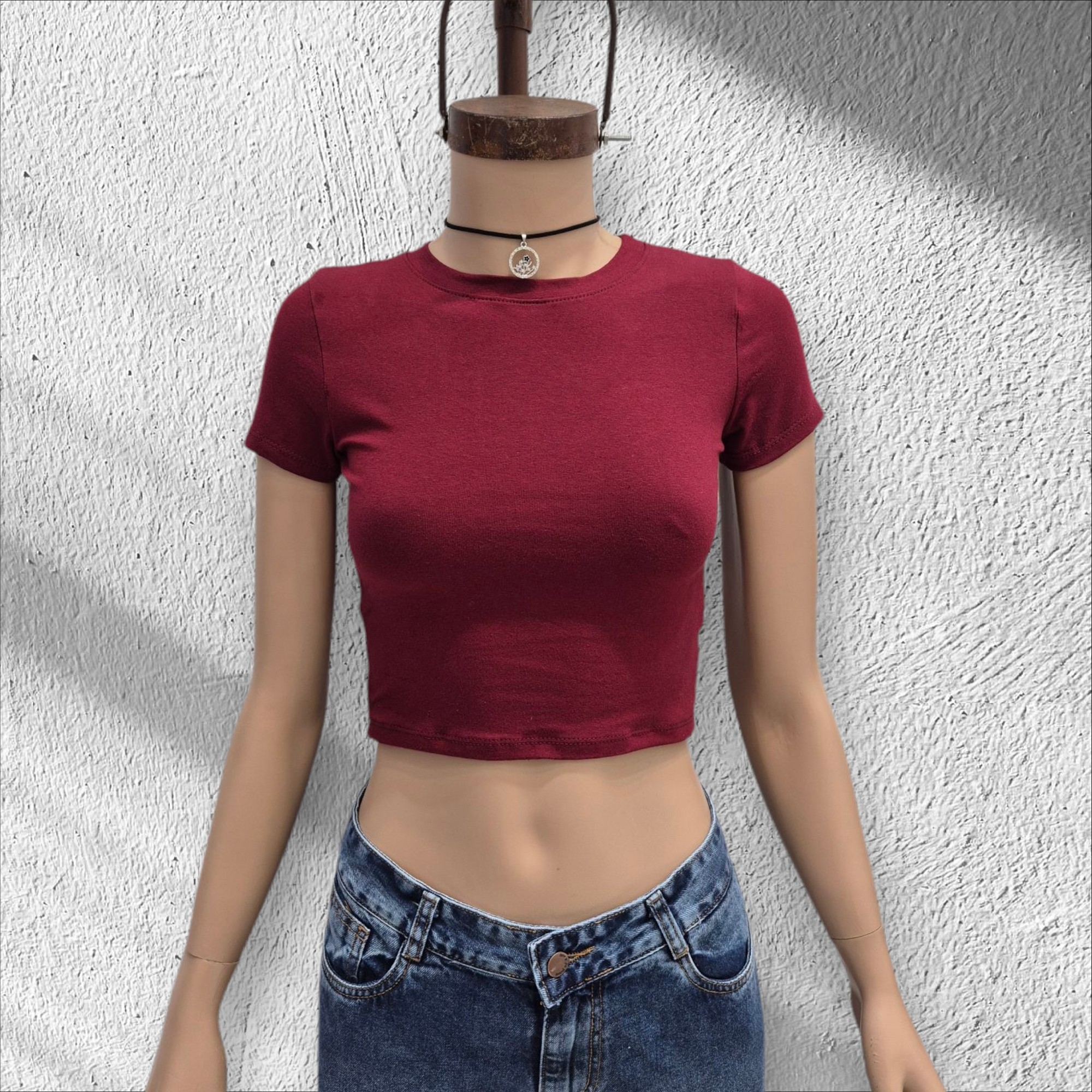 Remera Baby Tee Algodón Lycra- Abigail - Imagen 2