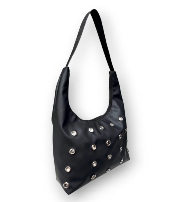 Bolso de Hombro Boho C/ojal 26 × 36× Prof 6 Cm Aprox, Marroquíneria