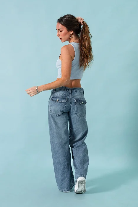 1290.30 Wide Leg Tachas Iconic
