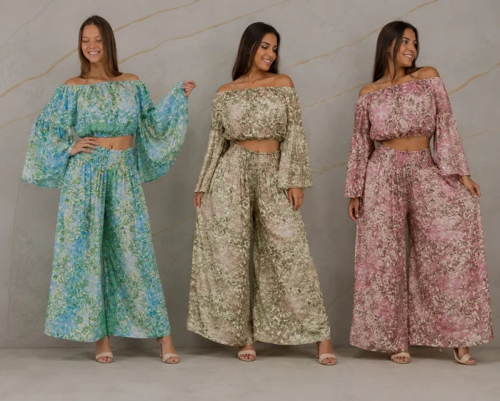 Conjunto Palazzo Paisley